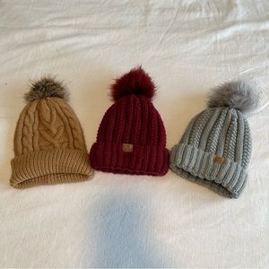 Set of 3 Beanies!
